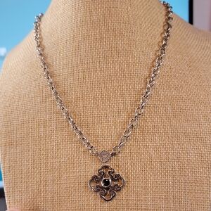 Sterling Silver & Tourmaline Heng Ngai Necklace